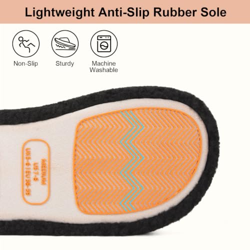 Image of LongBay Slippers for Women Memory Foam Open Toe Indoor House Shoes Gifts