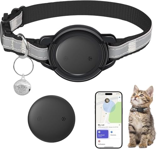 SmartTag Cat Collar, Mini Tracker Without Subscription for Cats (...