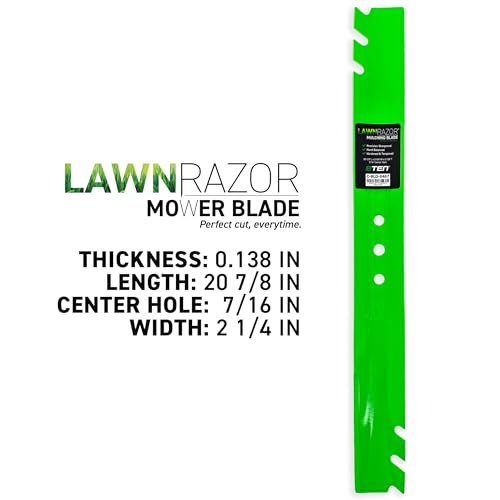 8TEN LawnRAZOR Blade for Toro 21-Inch Recycler Walk Behind Mower 133-8182-03 (Toothed) - Thumbnail 2
