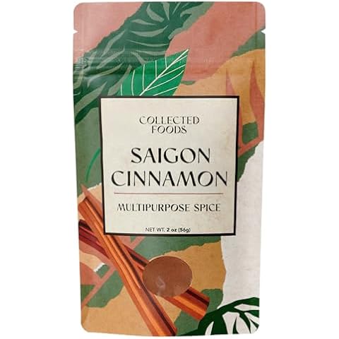 Premium True Saigon Vietnamese Cinnamon Powder by Collected Foods - 2 oz (1 Package) Cover