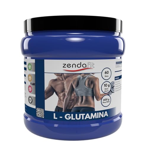 ZENDAFIT - L-Glutamina 600 mg - Recuperador Muscular - Reduce la Fatiga, Mejora la Recuperación y Fortalece el Sistema Inmune