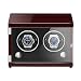 Remontoirs de Montre Plug-in/Batterie Style Vertical Montre Shaker Automatique Mécanique Remontage de Montre Boîte Silencieux avec Light-Sensi (Bobinoir)