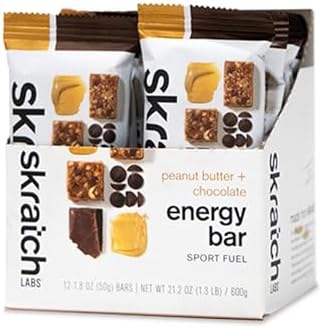 Skratch Labs Energy Bar | Peanut Butter + Chocolate (12 Pack) | P...