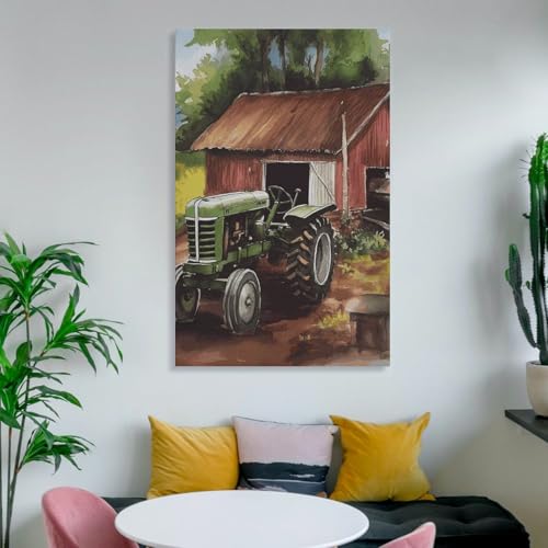 Poster pour salon tracteur à la ferme déco de chambre à coucher