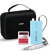 Cordless Nail Drill, AZ GOGO 30000RPM Rechargeable Portable Electric Nail Drill Machine for Gel A...