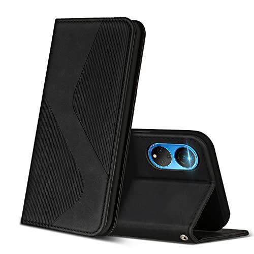 ZONNAVI Funda para Huawei Honor X7, Funda Libro de Cuero con Ranura para Tarjeta y Magnético, Wallet Flip Caso Cubierta Case Carcasa para Huawei Honor X7 (Negro)