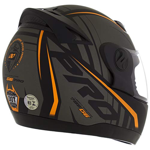 Pro Tork Capacete Evolution G6 Pro Neon Fosco 58 Preto/Laranja