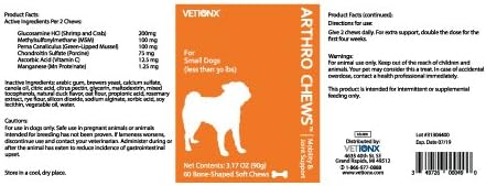 VETiONX Arthro Chews for Dogs - Mobility & Joint Support for Small Dogs