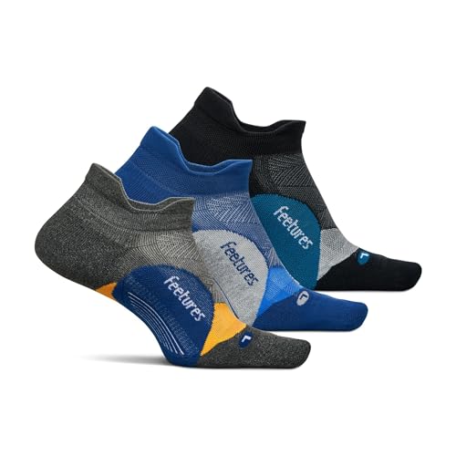 Image of Feetures Elite Light Cushion No Show Tab Sock Wave