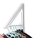 Sweshine Folding Clothes Hanger Wall Mounted Indoor Outdoor Aluminum Space Savers Clothes Rack Holder Slim Design for Bedroom, Bathroom, Balcony