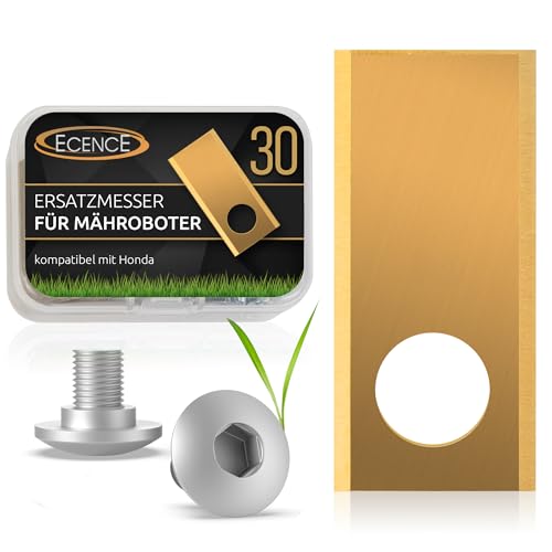 ECENCE 30 Titan Lame de Rechange Qualité-Lames Compatible avec Honda Miimo 300 et 500 0,5mm 2gr + vis