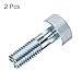 HARFINGTON 2pcs Spring Plunger with Knurled Handle M10x1.5 Pin Dia. 5mm Retractable Quick Release Pins Carbon Steel Lock Out Type Index Plunger for Industrial Equipment