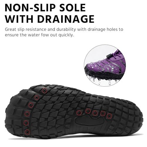 Image of EWUHA Barefoot Shoes Womens Mens Footwear for Walking Hiking with Wide Toe Box,Healthy & Non-Slip,Breathable Barefoot Vitality Water Shoes for Beach Pool Swim Outdoor (Unisex)