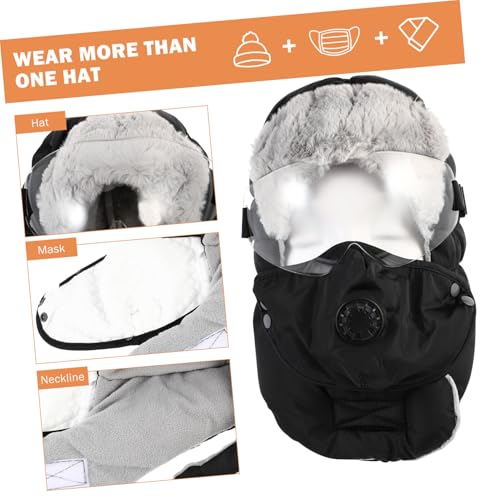 Bonnet de vent contre le froid avec lunettes de ski intégrées - 3