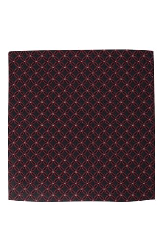 Image of BLACKSMITH Jacquard Microfiber Neckwear Ascot and Matching Pocket Square Set for Men