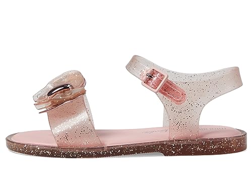 mini melissa Girl's Mini Mar Sandal + Barbie (Toddler/Little Kid) Pink Glitter 5 Toddler M4