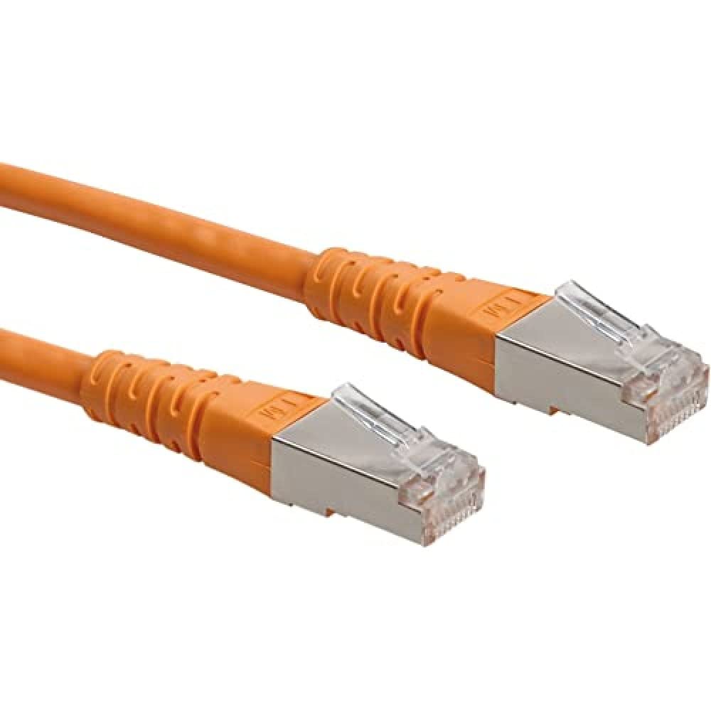 Roline 21151337 1 m S/FTP Cat 6 Ethernet Network LAN Cable with RJ45 Connector - Orange