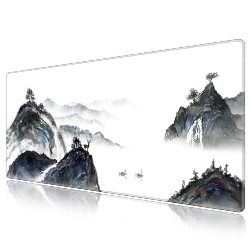 Tapis de bureau paysage LL-COEUR pour espace informatique XXL
