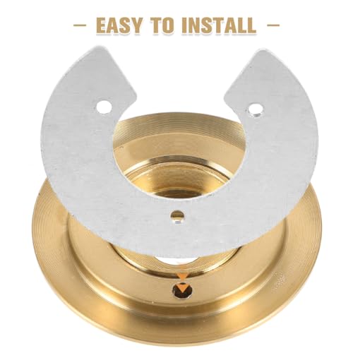 Image of ABOOFAN Glass Lampshade Hardware Accessories Lamp Fixing Ring Kit Universal Shade Replacement Adapter with Screws for Pendant Ceiling Light Fixtures Easy Installation Durable Home Lighting