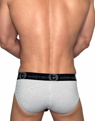 Wildmant Cotton Monster Cock Brief Black and Gray4
