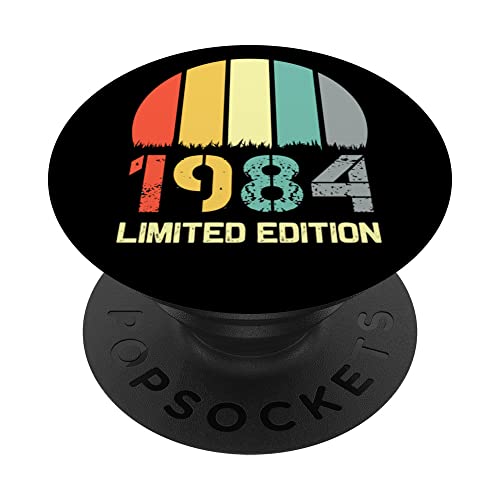 Born In 1984 Edición Limitada 1984 Cumpleaños Popsocket 1984 PopSockets PopGrip Intercambiable