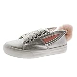 Zapatos Niña Casual Sneakers Conguitos Iv1 30207 Plata 27