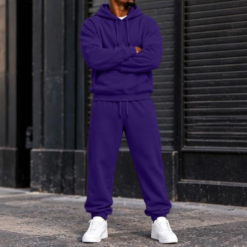 Elneeya Mens Sweatsuits Oversized Jogging Suits Fall Exercise Two Piece Set - image 6