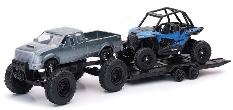 Amazon.com: New-Ray Toys 4X4 Pick-Up Truck & Polaris RZR Set