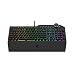 WYH Profesión Teclado Juego mecánico con cableado LED Rainbow Gaming Retroiluminado con retroiluminación de muñeca Desmontable Funcionalidad Macro programable Ergonomía (Color : Black)