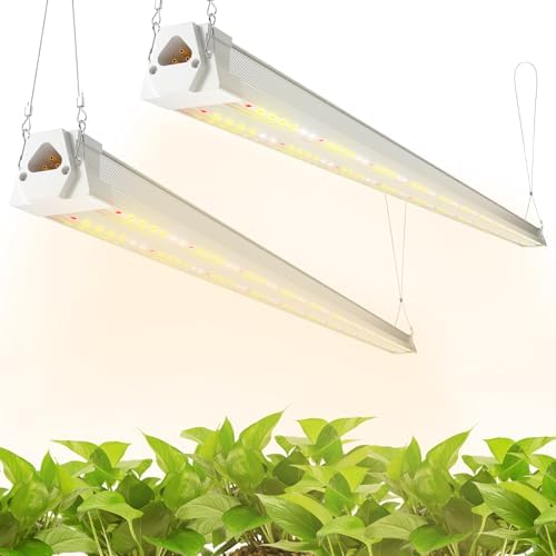 FREELICHT 2Pack 4FT Grow Light for Indoor Plants, 40W=250W, Full ...