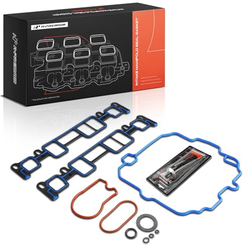 A- Lower & Upper Engine Intake Manifold Gasket Set Chevy,