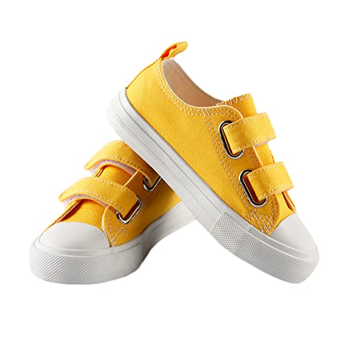 Toddler Boys and Girls Low Top Canvas Adjustable Strap Sneakers2
