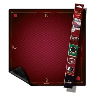 WOGAMAT tapis de cartes rouge, néoprène 60 x 60 cm