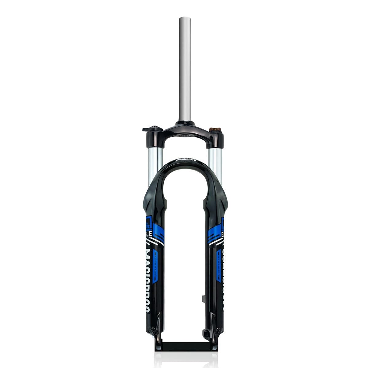 WIQUYBML 20/24 Inch Mountain Bikes Suspension Forks Travel 100mm Kids Bike Fork 1-1/8" Straight Mechanical Spring QR 9 * Disc BrakeQuick Release Front Manual