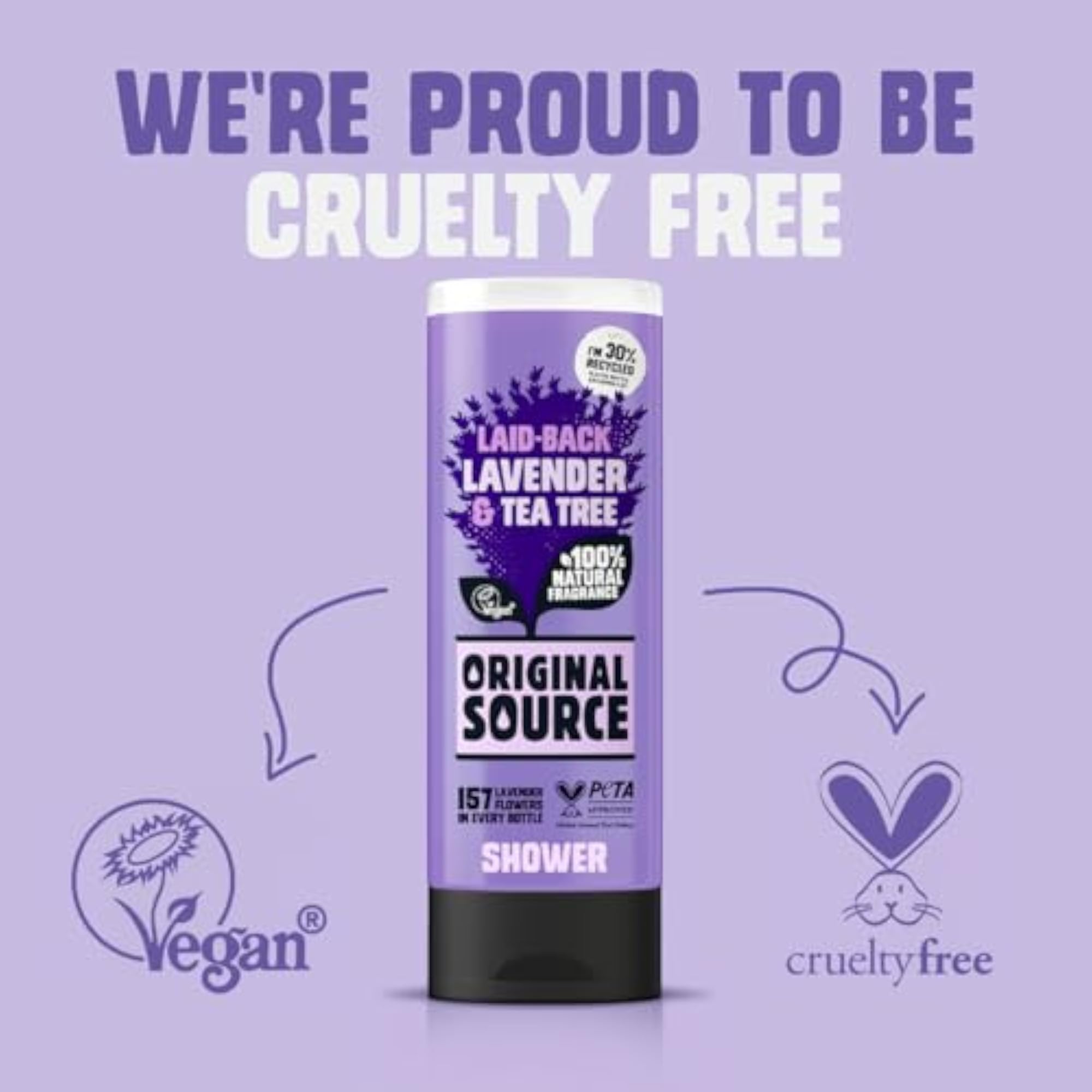 Lavender & Tea Tree Shower Gel, 250ml
