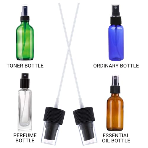 insyison 8pcs Fine Mist Sprayer Caps, Plastic Spray Bottle Nozzle, Nozzle Tops Replacement for Cleaning Solutions- Black4