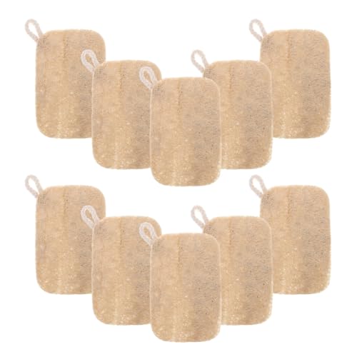 GenéRico Estropajo De Lufa Natural para Lavar Platos Esponja Vegetal Suave Reutilizable para Cocina Y Limpieza De Utensilios Y Superficies Delicadas 3.54X2.83X0.19In