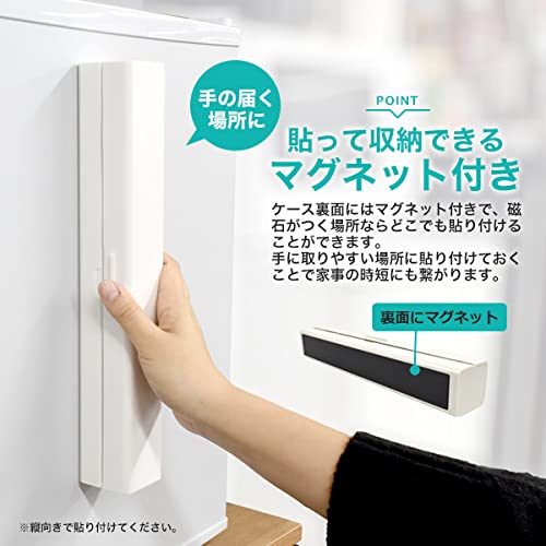 貼って収納マグネット付きラップケース おまけ付き４点 Amazon｜プラタ ラップホルダー マグネット ラップ ケース カッター