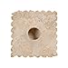 Bloomingville Decorative Marble and Travertine Candle Holder, White and Natural