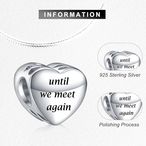 NINGAN Personalized Photo Charms For Bracelets/Necklace 925 Sterling Silver Love Heart Shaped Engraved Customize Picture Gift for Birthday Mother's Day,Bead Charms Jewelry for Women4