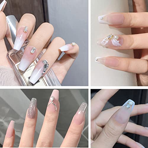 100 Pcs Diamond Jewelry Nail Charms For Nail Art Decoration Rhinestones, Gold/Silver Flatback Sparkle Horse Eyes Water Drop Square Zircon Claw Gems Nail Design Supplies #TOP5