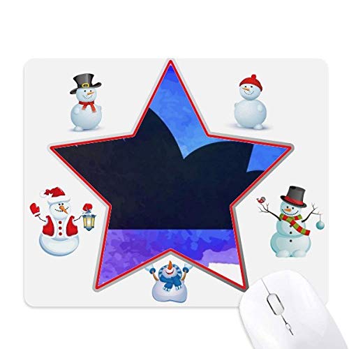 Tapis de souris grand confort motif Sydney Noël et étoiles pour ordinateur portable