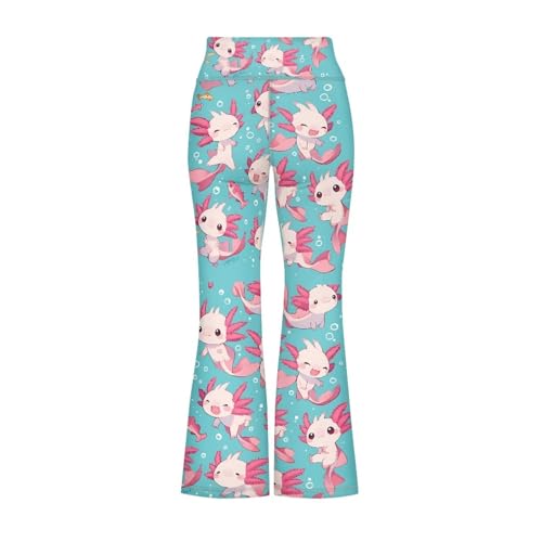 Image of Girls Flare Leggings Cute Bell Bottoms for Teen Girls Wide Leg Sweatpants for 5-14 T