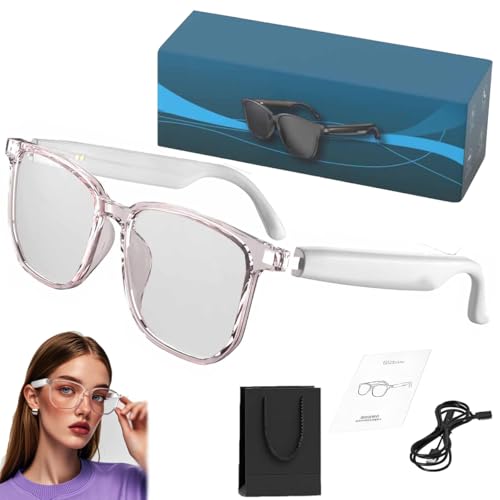 AI Translator Glasses, HY-C8 Translator Smart Glasses, Bluetooth Smart Glasses, Simultaneous Interpretation Smart Glasses, Supports 144 Languages, for Travel and Making Friends (White) AI Translator Glasses, HY-C8 Translator Smart Glasses, Bluetooth Smart Glasses, Simultaneous Interpretation Smart Glasses, Supports 144 Languages, for Travel and Making Friends (White)