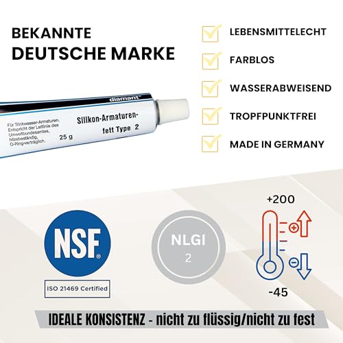 fancility® Zubehör Ersatzteile & Reinigungs-Set für Philips Kaffeevollautomaten 25g Silikonfett, 3 O-Ring Dichtungen für Brühgruppe Brüheinheit uvm. Saeco Latte go Spidem Gaggia etc. + Bürsten (M2)