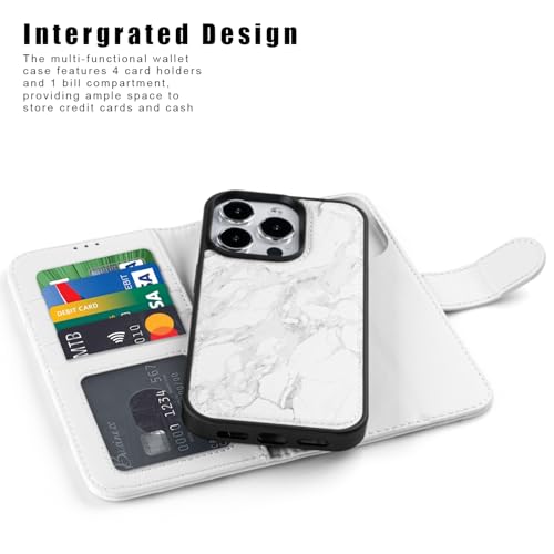 Étui béquille magnétique iPhone 16 Pro Max rabat amovible 4 emplacements