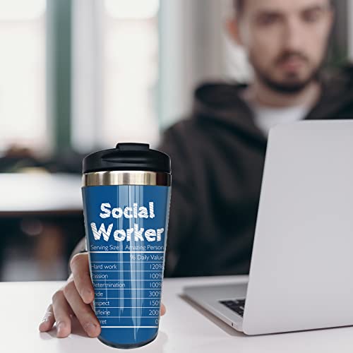 Coolertaste Social Worker Gifts For Women Men, Social Worker Gifts For Office Decor 15Oz Tumbler Mug, Appreciation Gifts For Social Works Practitioner, Birthday Graduation Gift Ideas For Bsw Msw Dsw #TOP3