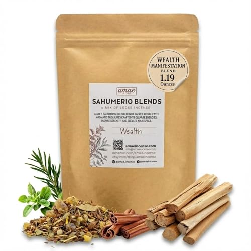 Natural Resin, Herbs & Essence Wealth Manifestation Mix...