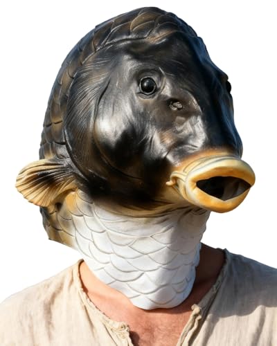 Masque de poisson réaliste en latex pour réussir votre costume d'Halloween