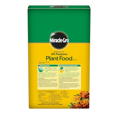 Image of Miracle-Gro Water Soluble All Purpose Plant Food - Fertilizer for All Indoor or Outdoor Plants Including Roses, Flowers, Vegetables, Houseplants, Trees, and Shrubs, 12.5 lbs.